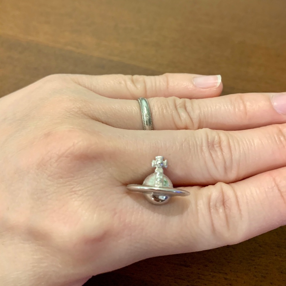 vivienne westwood solid orb earrings silver